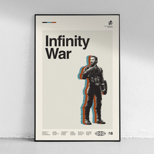 Avengers Infinity War - Captain America Poster