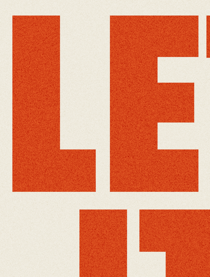 Laat het zijn - Beatles-typografie