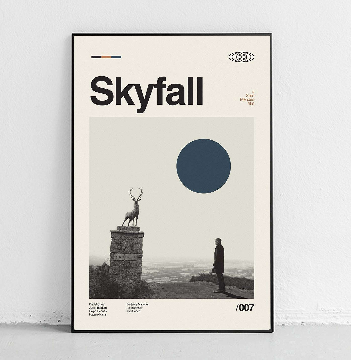 Skyfall - Poster - Midcentury Modern Design - Daniel Craig – Sandgrain ...